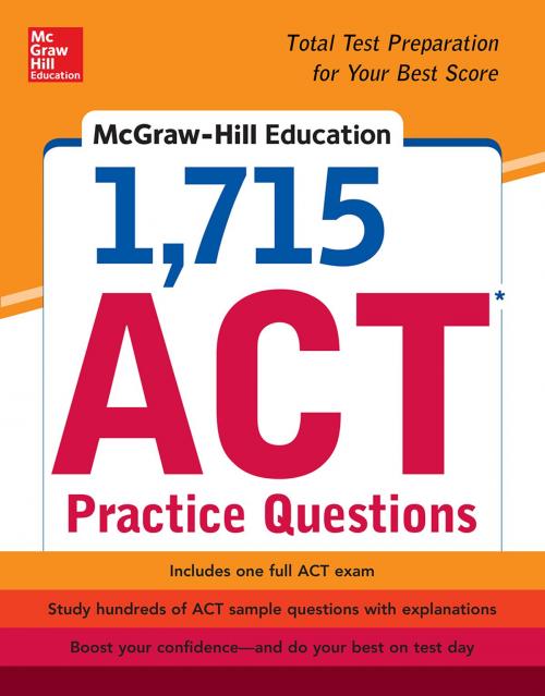 Cover of the book McGraw-Hill Education 1,715 ACT Practice Questions by Drew D. Johnson, McGraw-Hill Education