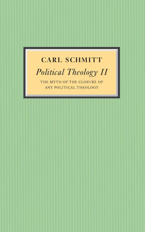 Cover of the book Political Theology II by Carl Schmitt, Wiley