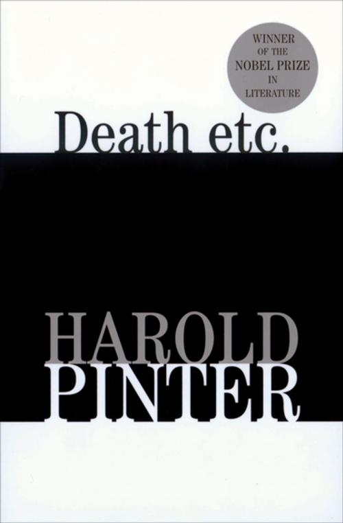 Cover of the book Death etc. by Harold Pinter, Grove Atlantic