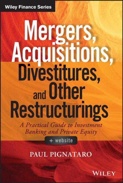 Cover of the book Mergers, Acquisitions, Divestitures, and Other Restructurings by Paul Pignataro, Wiley