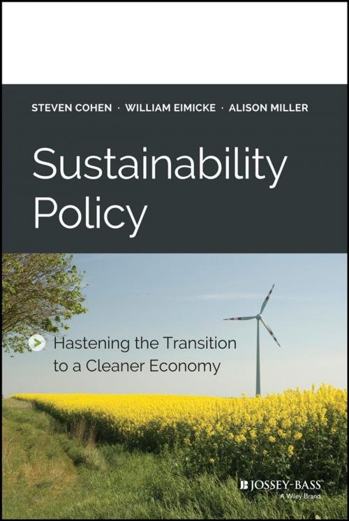 Cover of the book Sustainability Policy by Steven Cohen, William Eimicke, Alison Miller, Wiley