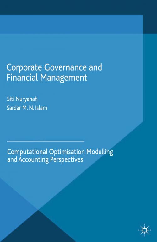 Cover of the book Corporate Governance and Financial Management by S. Nuryanah, S. Islam, Palgrave Macmillan UK