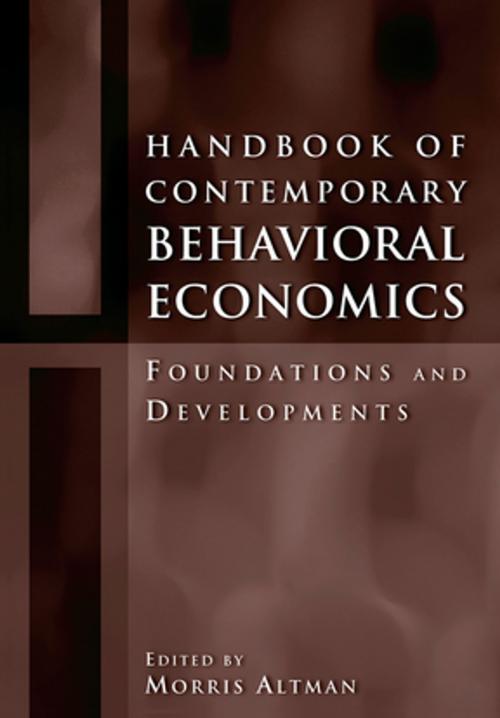 Cover of the book Handbook of Contemporary Behavioral Economics by Morris Altman, Taylor and Francis