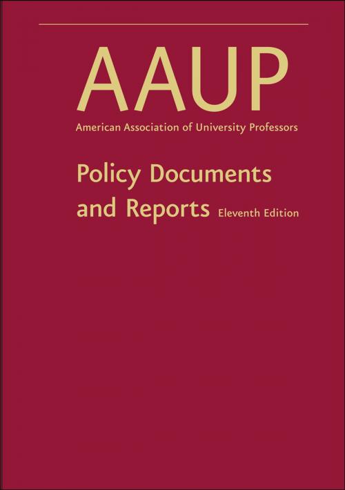 Cover of the book Policy Documents and Reports by AAUP, Johns Hopkins University Press