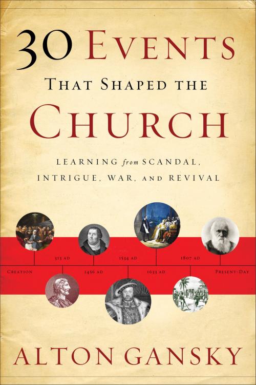 Cover of the book 30 Events That Shaped the Church by Alton Gansky, Baker Publishing Group