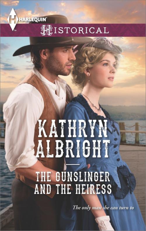 Cover of the book The Gunslinger and the Heiress by Kathryn Albright, Harlequin