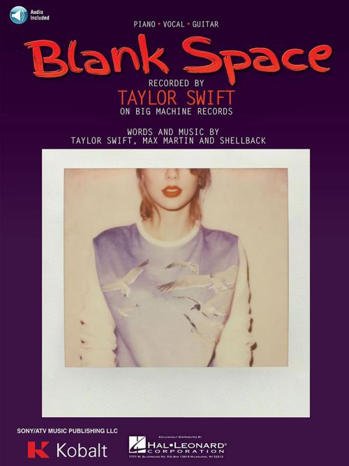 Cover of the book Blank Space Sheet Music by Taylor Swift, Hal Leonard