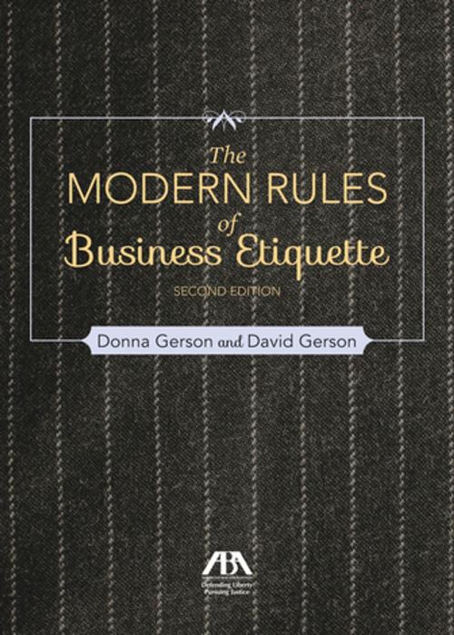 Cover of the book Modern Rules of Business Etiquette by David Gerson, Donna Gerson, American Bar Association