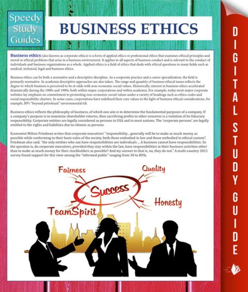 Cover of the book Business Ethics (Speedy Study Guides) by Speedy Publishing, Speedy Publishing LLC