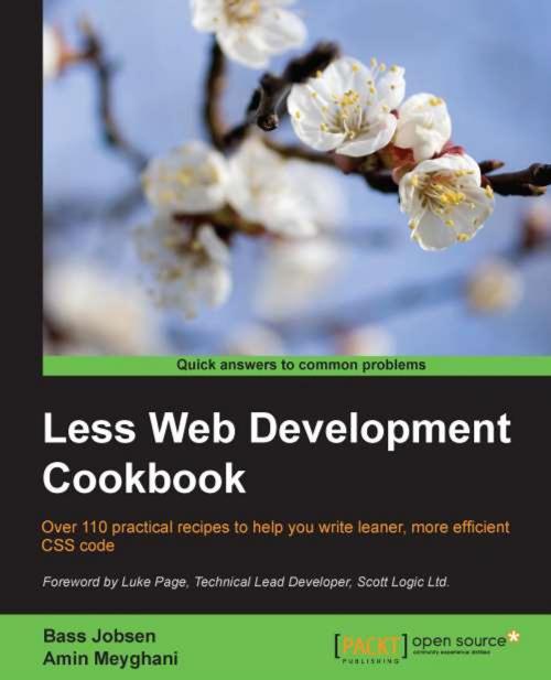 Cover of the book Less Web Development Cookbook by Bass Jobsen, Amin Meyghani, Packt Publishing