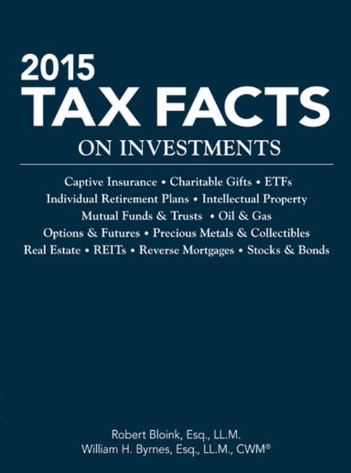 Cover of the book 2015 Tax Facts on Investments by Robert Bloink, William H. Byrnes, The National Underwriter Company