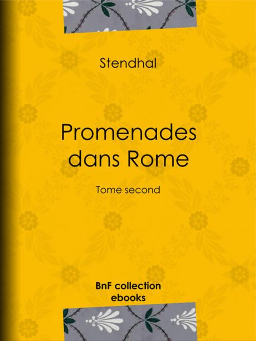 Cover of the book Promenades dans Rome by Stendhal, BnF collection ebooks