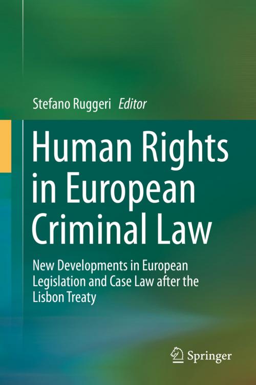 Cover of the book Human Rights in European Criminal Law by , Springer International Publishing