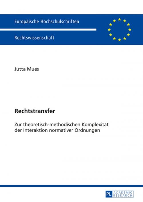Cover of the book Rechtstransfer by Jutta Mues, Peter Lang