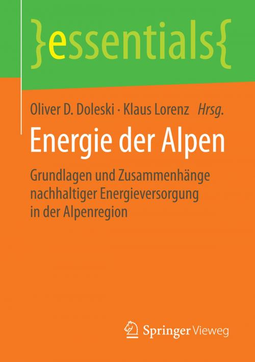 Cover of the book Energie der Alpen by , Springer Fachmedien Wiesbaden