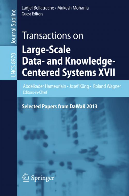 Cover of the book Transactions on Large-Scale Data- and Knowledge-Centered Systems XVII by , Springer Berlin Heidelberg