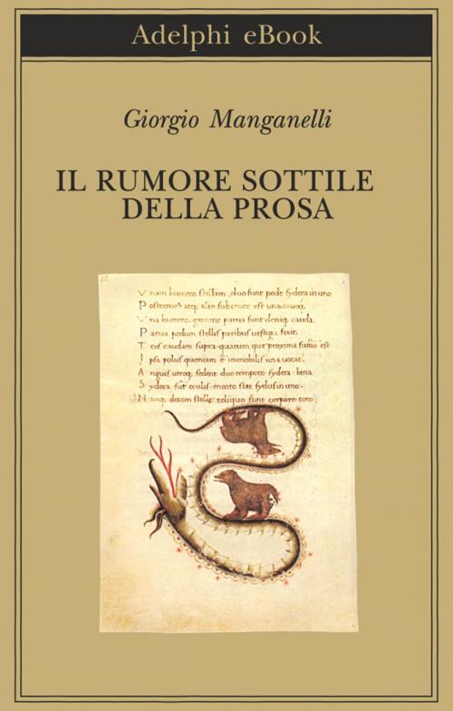 Cover of the book Il rumore sottile della prosa by Giorgio Manganelli, Adelphi