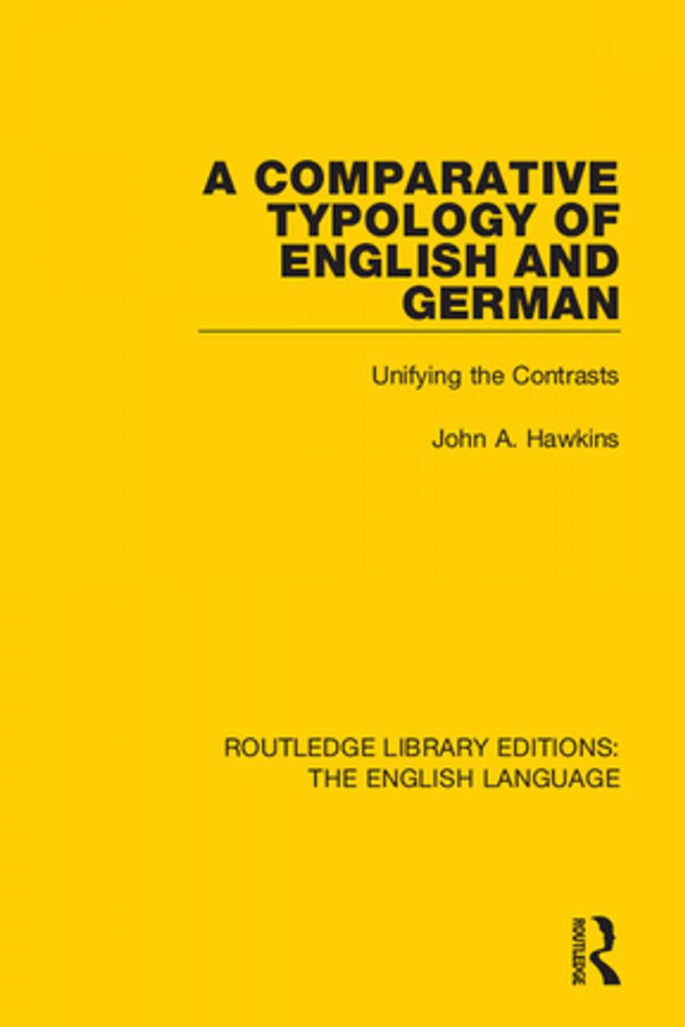 Big bigCover of A Comparative Typology of English and German
