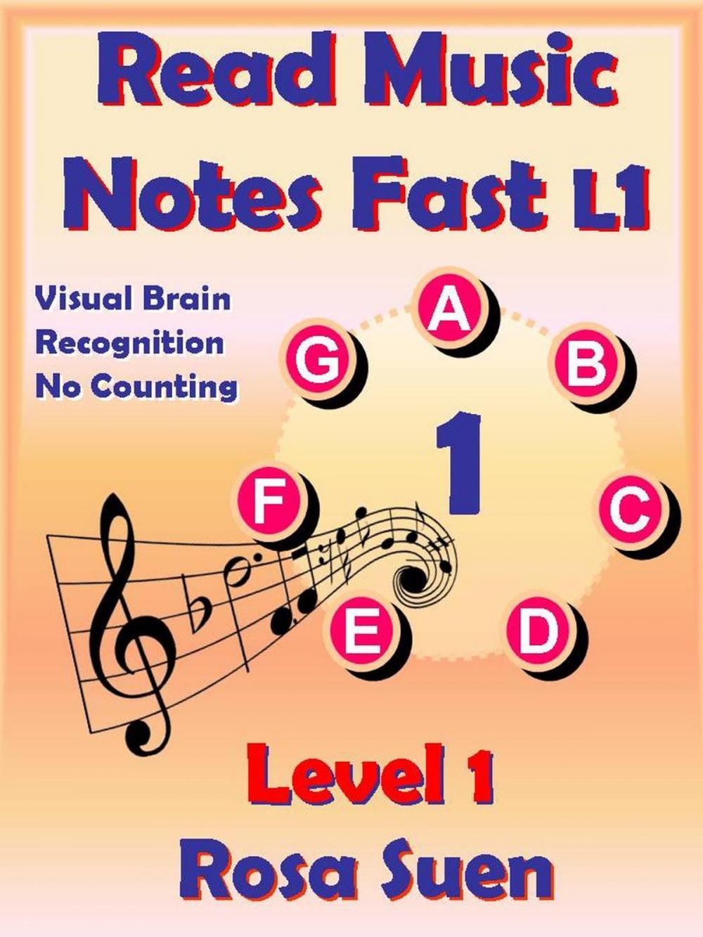 Big bigCover of Read Music Notes Fast Level 1 - Visual Brain Recognition, No Counting