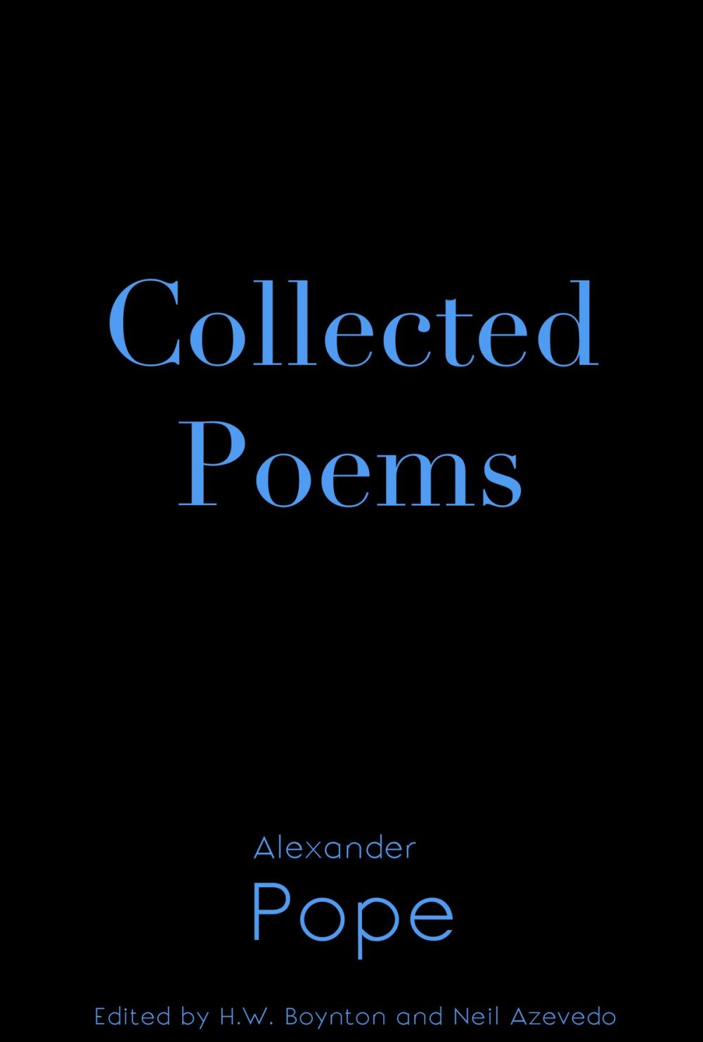 Big bigCover of Collected Poems of Alexander Pope
