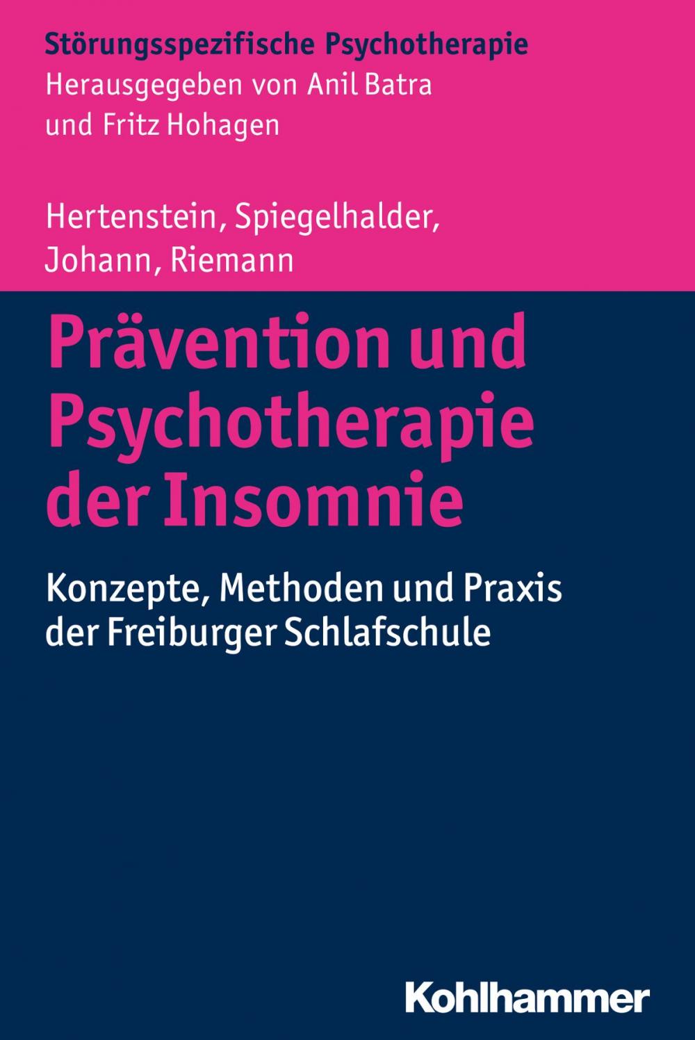 Big bigCover of Prävention und Psychotherapie der Insomnie