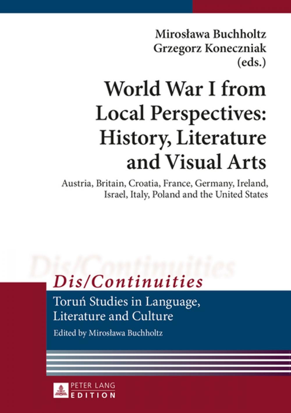 Big bigCover of World War I from Local Perspectives: History, Literature and Visual Arts
