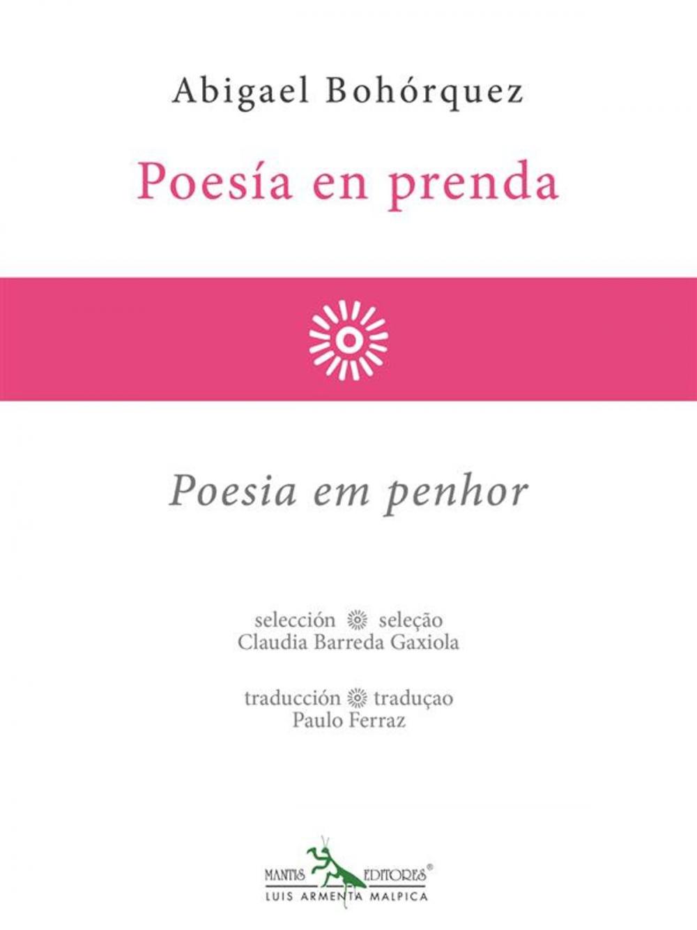 Big bigCover of Poesía en prenda - Poesia em penhor