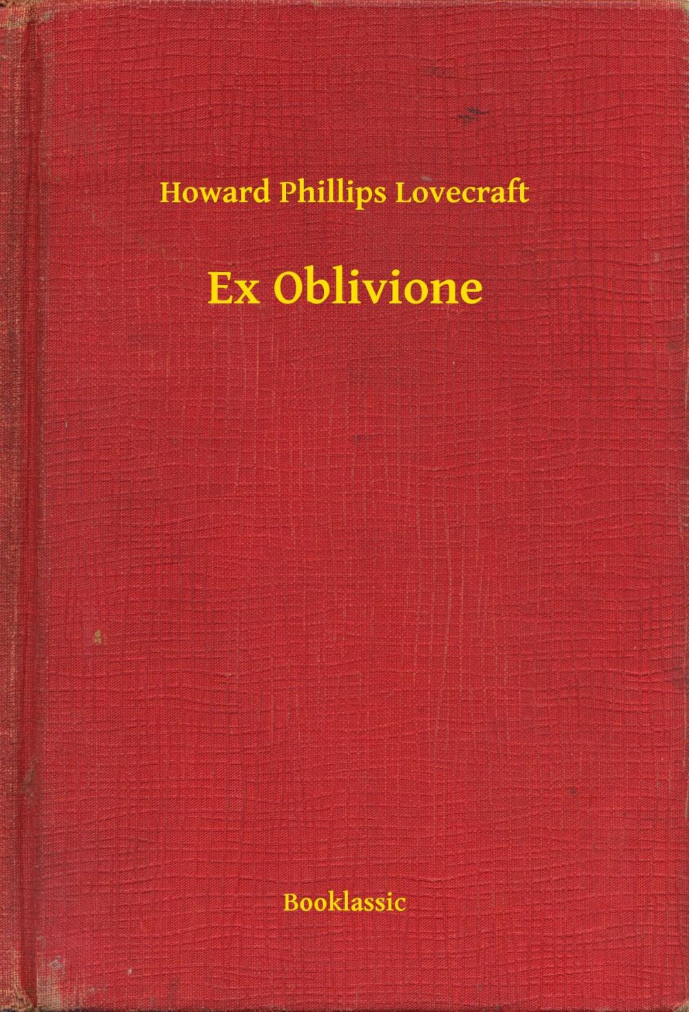 Big bigCover of Ex Oblivione