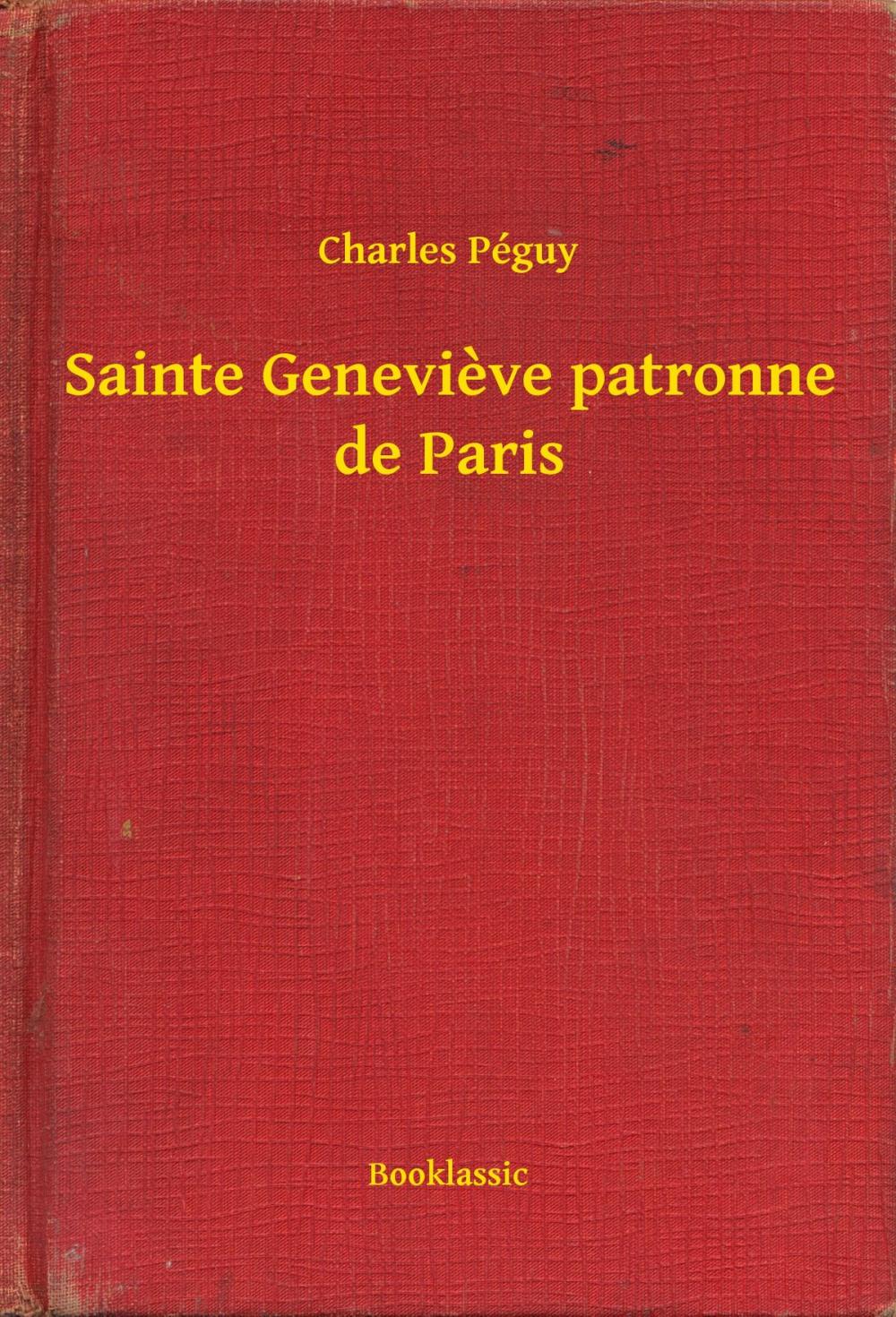 Big bigCover of Sainte Genevieve patronne de Paris