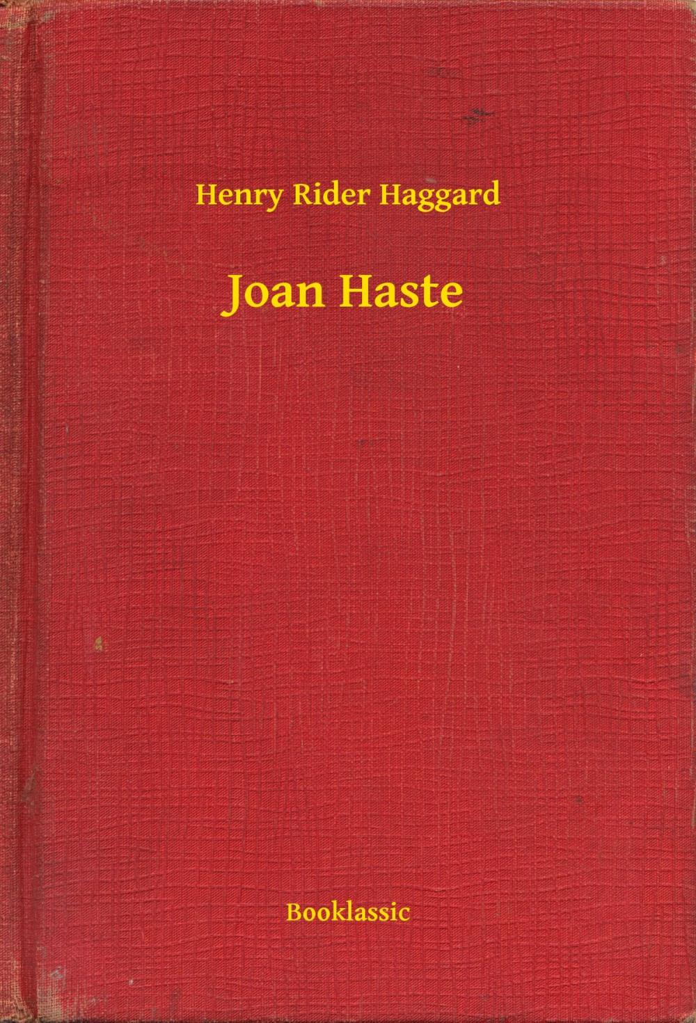 Big bigCover of Joan Haste