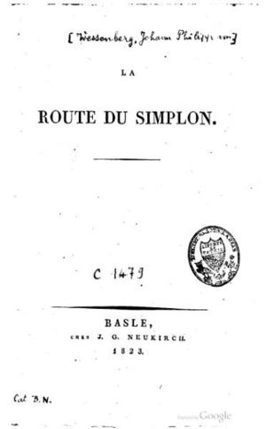 Cover of the book La route du Simplon by Fatma Erkman-Akerson
