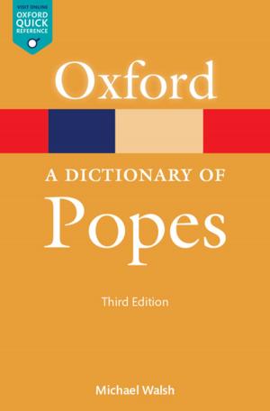Book cover of Dictionary of Popes