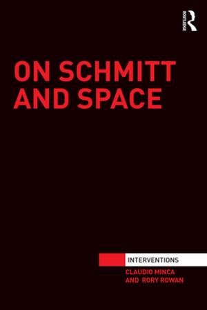 Cover of the book On Schmitt and Space by Geoff Dench