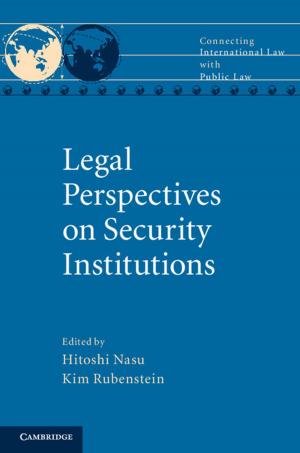 Cover of the book Legal Perspectives on Security Institutions by Lior Lev Sercarz, Genevieve Ko