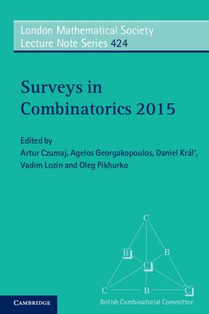 Cover of the book Surveys in Combinatorics 2015 by Jeffrey E. Cohen