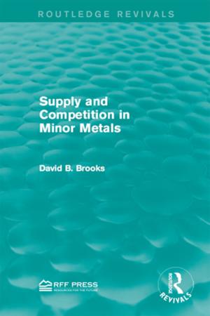 Cover of the book Supply and Competition in Minor Metals by Indra Øverland, Heidi Kjærnet