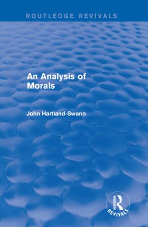 Cover of the book An Analysis of Morals by Thomas A. Boylan, Paschal F. O'Gorman