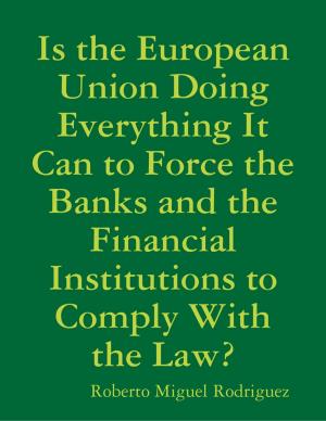 Cover of the book Is the European Union Doing Everything It Can to Force the Banks and the Financial Institutions to Comply With the Law? by Evelyn Jean