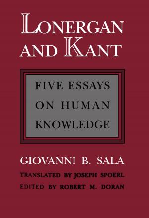 Cover of the book Lonergan and Kant by Bart Beaty