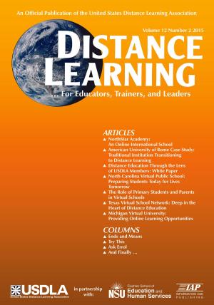 Cover of the book Distance Learning Issue by Rina Zazkis