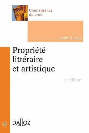 Cover of Propriété littéraire et artistique