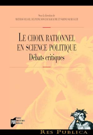 Cover of the book Le choix rationnel en science politique by Nicolas Carrier