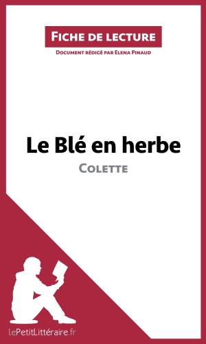 Cover of the book Le Blé en herbe de Colette by Pierre Weber, lePetitLittéraire.fr
