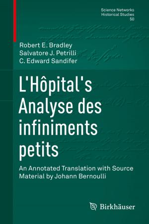 Book cover of L’Hôpital's Analyse des infiniments petits