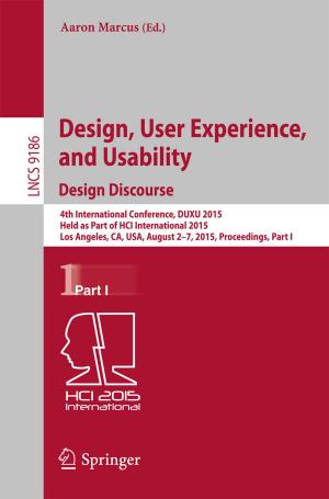 Cover of Design, User Experience, and Usability: Design Discourse