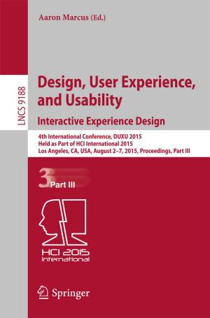 Cover of the book Design, User Experience, and Usability: Interactive Experience Design by Nick T. Thomopoulos