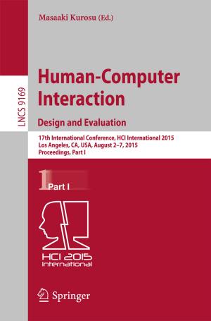 Cover of the book Human-Computer Interaction: Design and Evaluation by Vít Dolejší, Miloslav Feistauer