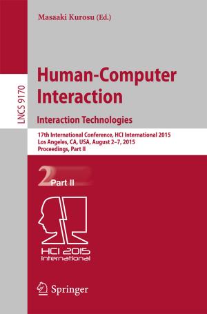 Cover of the book Human-Computer Interaction: Interaction Technologies by Yuki Terazawa