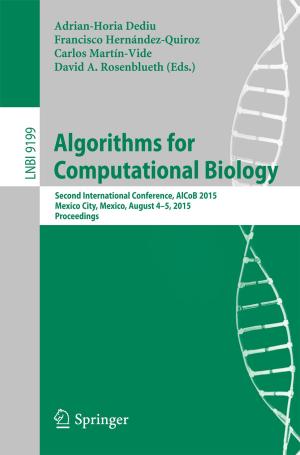 Cover of Algorithms for Computational Biology