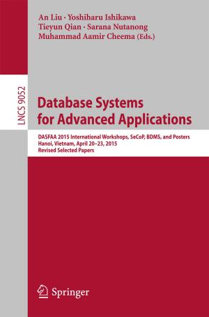 Cover of the book Database Systems for Advanced Applications by Pierre Calmon, Frédéric Jenson, Bastien Chapuis